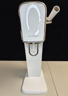 SodaStream with Handle Art 001 Soda Machine - White With Co2 Cartridge Empty