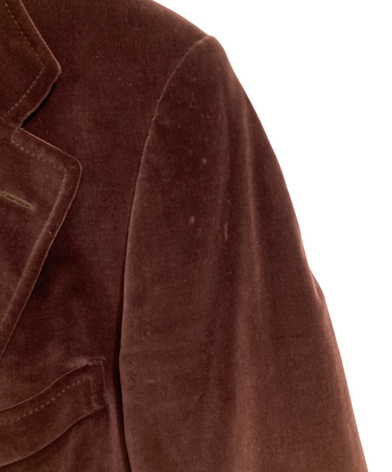 GUCCI Cotton Velvet Tailored Jacket M Size Brown 18YEF0 From Japan thumbnail 16