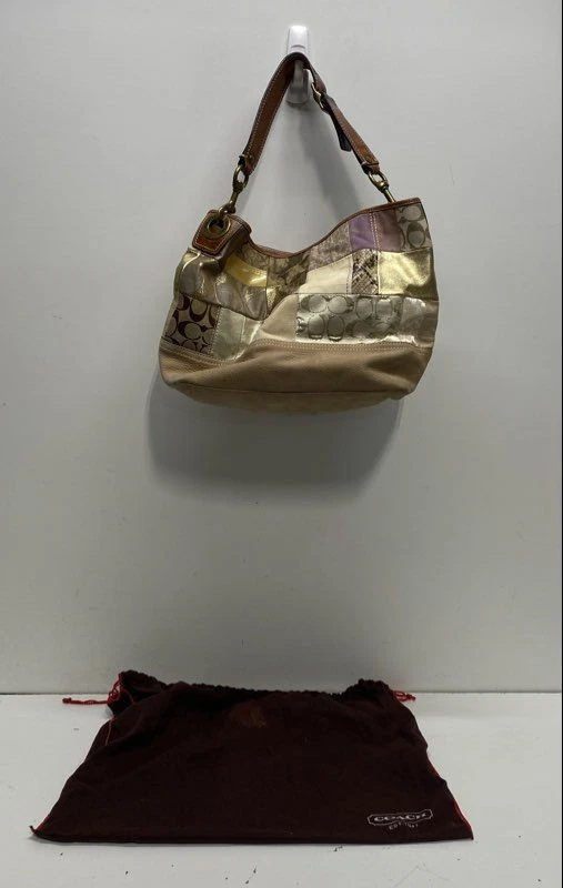 Coach Patchwork Hobo Bag Brown Bags & Handbags for Women for sale
