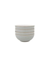 Denby - Elements Light Grey Cereal Bowls Set of 4 - Dishwasher Microwave Safe