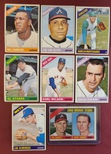 Vintage 1966 Topps Baseball 8-card Lot *High Numbers*