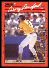 Carney Lansford 1990 Donruss #95 Athletics MLB READ FREE SHIPPING AutographDen