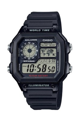 Japan NEW Casio Men's Watch AE-1200WH-1AJH Black, Digital, 100m Water Resistant