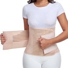 Postpartum  Post Surgery Abdominal Binder. Belly Large, Beige
