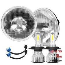 H4/9003 LED Headlight Bulbs  7 Inch Glass Round LED Headlight H6024