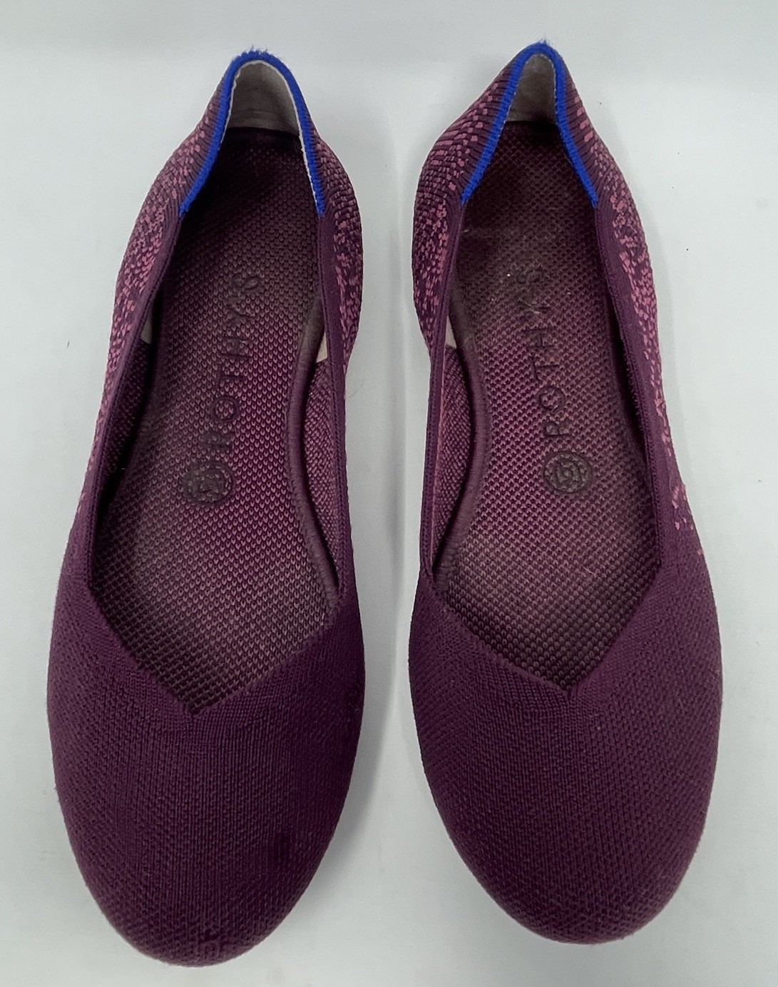 Rothy’s The Flat Fig Python Print Purple Round To… - image 2