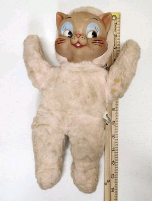Vintage Knickerbocker Cat Plush Rubber Face Animals of Distinction