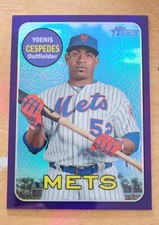2018 Topps Heritage - Yoenis Cespedes #THC-221 Chrome Purple Refractor