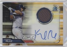 2019 Bowman Chrome Relics Gold Refractor 19/50 Keibert Ruiz #BCAR-KR Auto 3c2