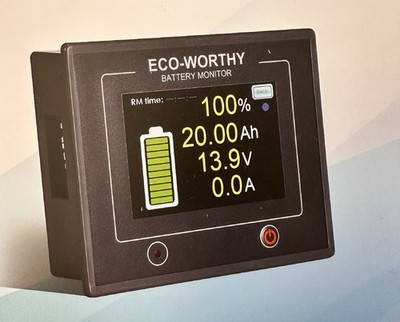 Eco Worthy H80C1020 Digital Coulometer Battery Monitor Hall  Meter DC 10-100V