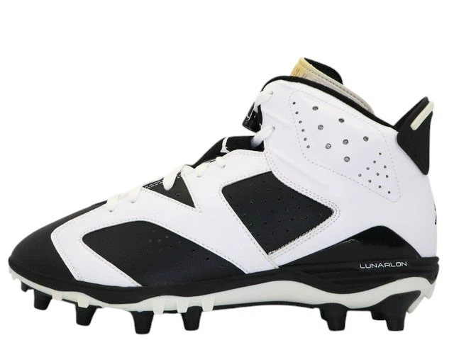 Size 14 Air Jordan 6 Retro TD Oreo Lunarlon Football Cleats 645419-110 Nike Nike Air Jordan 6 Retro TD Oreo | Size 14 Available For  main image 4