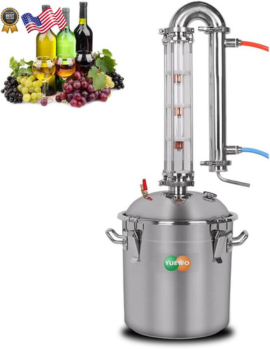 YUEWO Alcohol Still 5.8GAL/13.2GAL Stainless Steel Alcohol Distiller Home