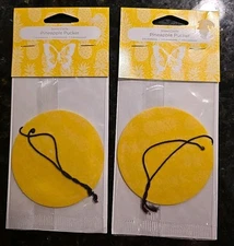 New Scentsy Scent Circle Hanging Car Air Freshener Pineapple Pucker Fruity Scent