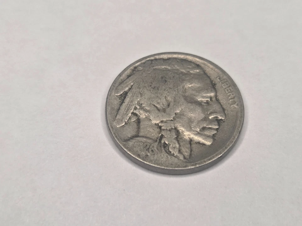 1928 Buffalo Nickel 2 Errors , Minting Error , no mint mark , liberty error - Image 3 of 4