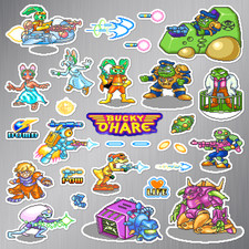 Bucky O'Hare Magnets Arcade Game Pixel Art 28 Magnet Pack image