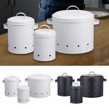 Lot de 3 pots de stockage d'oignons pour garde-manger de comptoir
