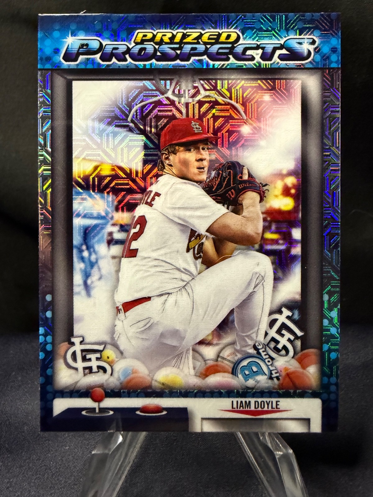 2025 Bowman Draft Liam Doyle Cardinals Prized Prospects #PP-4 Mojo Refractor