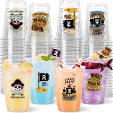 SiliFine 100 Pcs 12 oz Pirate about: 3.5 x 4.23 x 2.24 inches, Multicolor