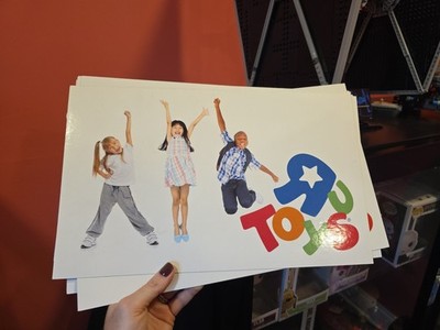 Toys R Us Store Display Sign Kids 2 Sided 14 X 8.5
