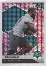 2021 Panini Mosaic Rookies Pink Camo Mosaic Prizm Gerrid Doaks #373 0a3