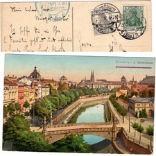 1916 Strasbourg Alsace Imperial Palace French. picture font beamed