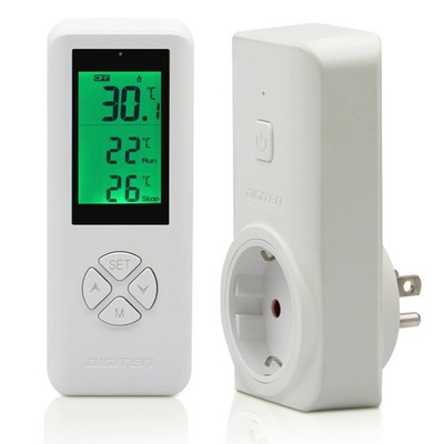 WTC100 Kabellose Temperaturgesteuerte Steckdose, digitaler Steckerthermostat ...