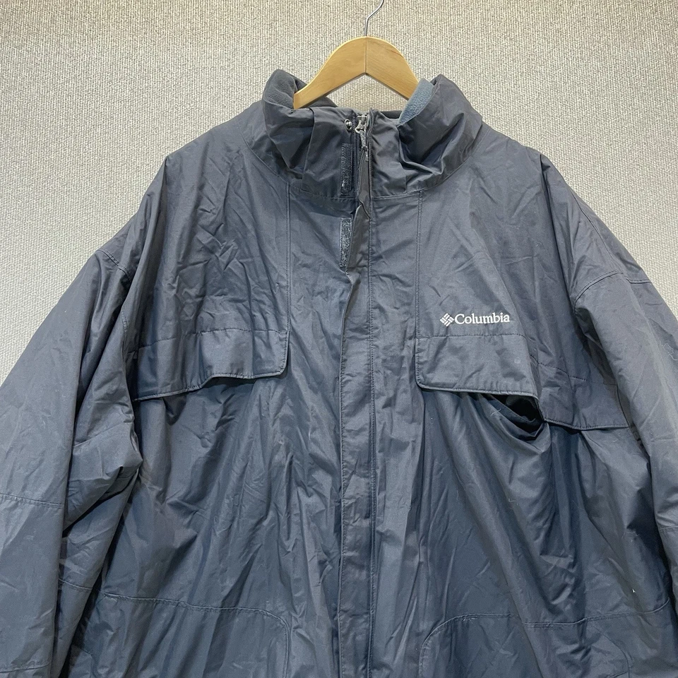 Chaqueta de esquí Columbia Interchange 3 en 1 Omni-Tech con abrigo extraíble talla 5X negra Foto 3 de 4