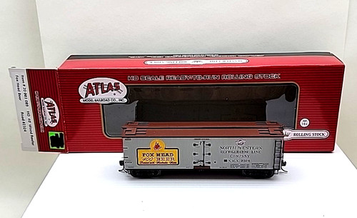 HO ATLAS North Western 40" Reefer FOX HEAD BEER NWX 2324 con caja #20003089 | Condition: Used