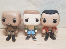 Funko Pop! Lot of 3: The Rock #46 Dwayne Johnson WWE and John Cena no boxes