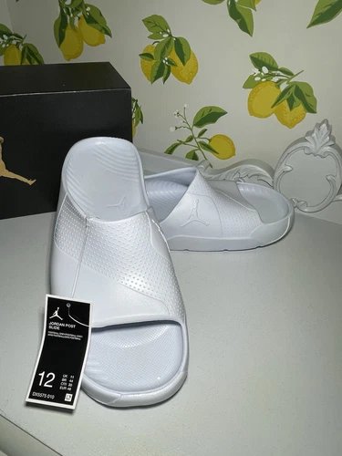 Nike Air Jordan Post sandali slide uomo calcio grigio DX5575 010 taglia 12 nuovi con scatola