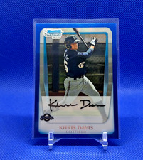 2011 Bowman Chrome Prospects Khris Davis Blue Refractor Rookie Card RC Auto /150
