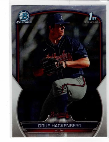 Drue Hackenberg Atlanta Braves 2023 Bowman Chrome Draft 1st Bowman Refractor