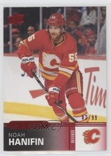 2019-20 Upper Deck Overtime Red Foil 82/99 Noah Hanifin #25 av1