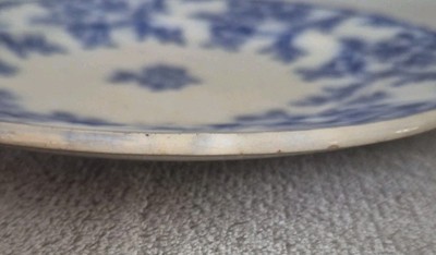 Assiette faience Minton 16,5cm signée N°4183