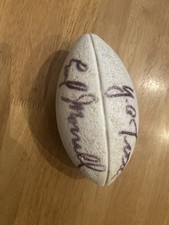 1960s Promo Football - YA tittle & Earl Morrall Autograph - NFL MVPs - Giants