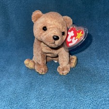 Ty Beanie Baby Pecan The Brown Bear Stuffed Animal Plush Toy New NWT