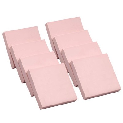 8 Pcs 2''x2'' Pink Rubber Carving Blocks for Stamp Soft Rubber Crafts, Soft and...