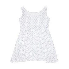 Tiny Anchor Pattern Skater Dress | Nautical Anchor Print