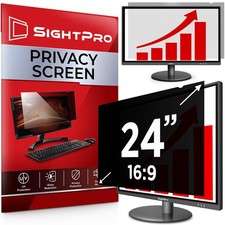 24 Inch 16:9 Computer Privacy Screen Filter for Monitor - Privacy Shield and ...