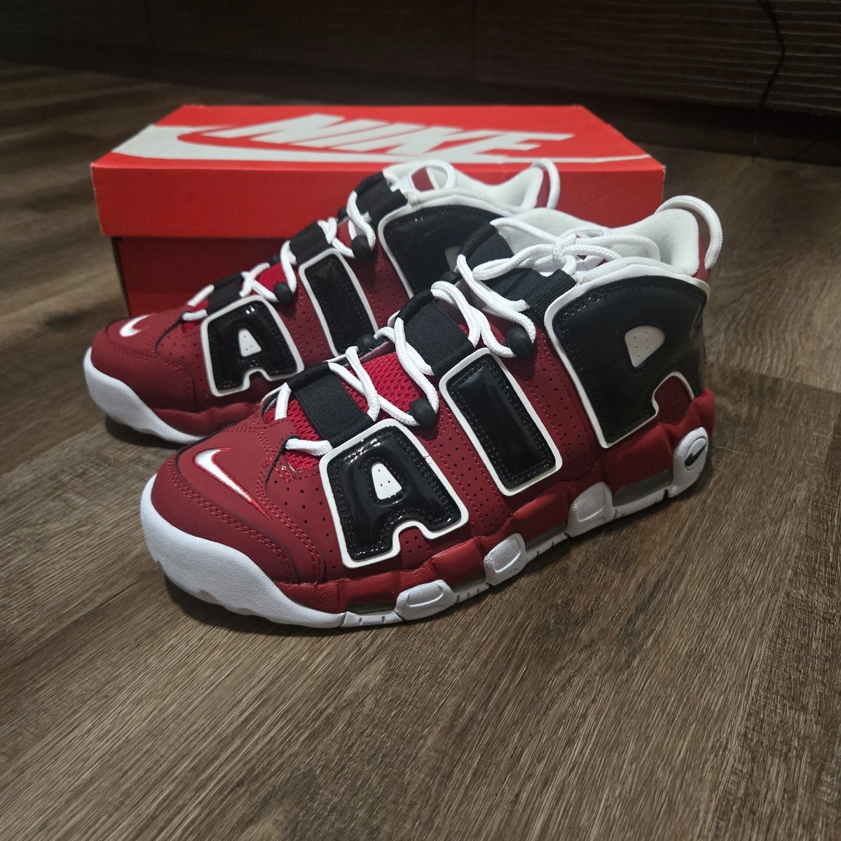 Nike Air More Uptempo White Red - огромный выбор по лучшим ценам
