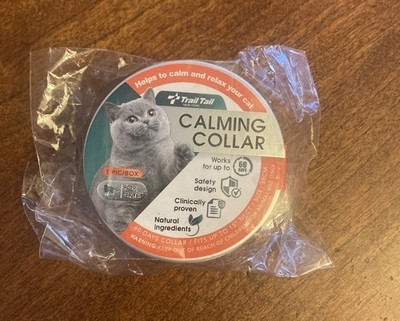 Trail Tail Calming Collar for Cats, Pheromone Collar for Cat Anxiety Relief New