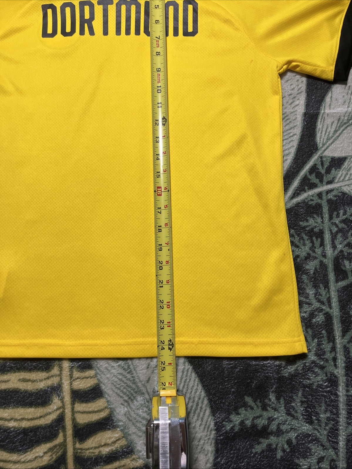 Youth XL Puma Dortmund Borussia BVB Yellow Evonik Soccer Jersey Kit Embroidered thumbnail 23