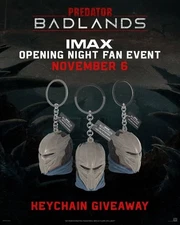 PREDATOR BADLANDS KEYCHAIN -  IMAX AMC REGAL - Limited Edition PROMO- SEALED