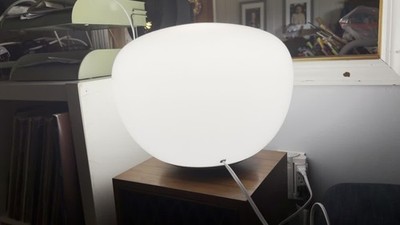IKEA イケア　フロアライト JONISK DESIGN Vintage IKEA White Jonisk Carl Ojerstam Dimmable Pebble Floor