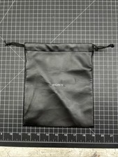 Sony Soft Protective Camera Lens Pouch Case Bag Travel Black Drawstring 9 X 7.5