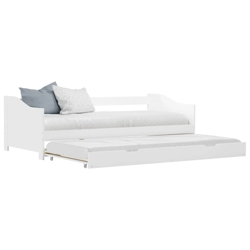Divano Letto Estraibile con Cassetti Nero 90x190 cm in Tessuto CFW671892
