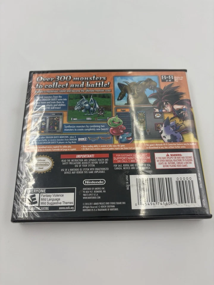 Dragon Quest Monsters: Joker 2 (Nintendo DS, 2011) *SEALED* - Image 2 of 4