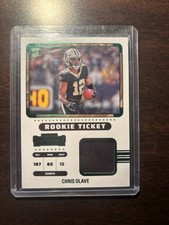 2022 Panini Contenders - Rookie Ticket Swatches Chris Olave #RTS-COL (MEM, RC)