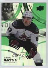 2022 Upper Deck Trilogy Rookie Premieres Green /149 Level 2 Matias Maccelli 11jd