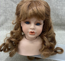 Doll Wig Wee 3 MARYANNE Auburn SIZE 12-13.5 Long Loose Wavy Curls Bangs NEW Box